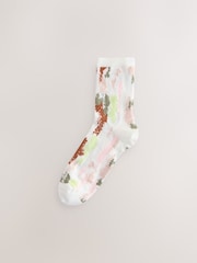 Pink Sparkle Camo Ankle Socks 2 Pack - Image 2 of 5