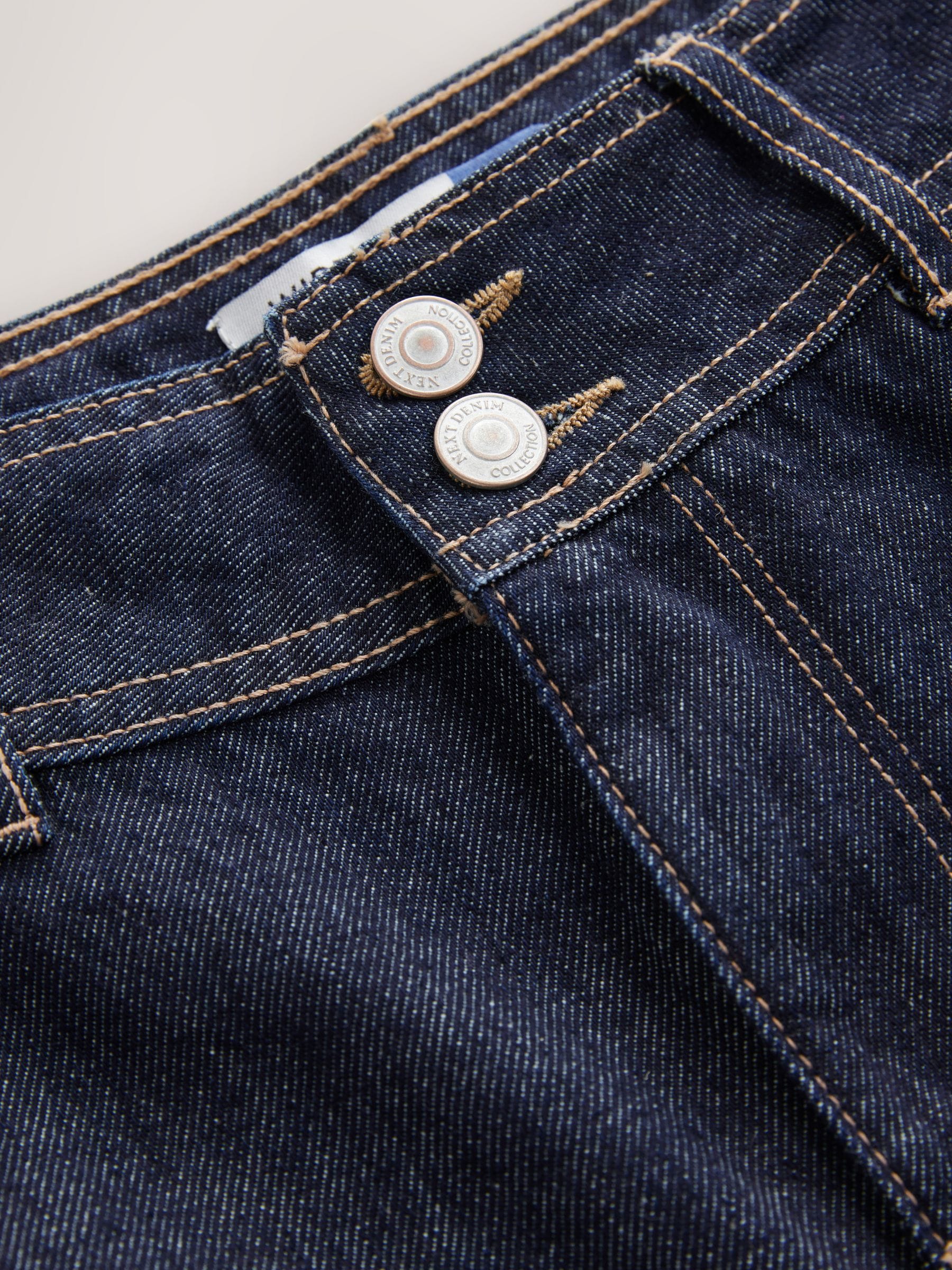 【in a row】Button Washing Wide Denim Buy Rinse Double Button Wide leg Jeans from Next Poland