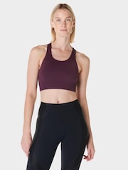 Sweaty Betty Purple Stamina Seamless Sports Bra - Image 1 of 7