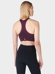 Sweaty Betty Purple Stamina Seamless Sports Bra - Image 2 of 7