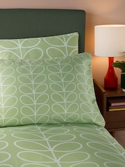 Orla Kiely Green Linear Stem Duvet Cover and Pillowcase Set - Image 2 of 5
