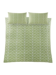Orla Kiely Green Linear Stem Duvet Cover and Pillowcase Set - Image 3 of 5