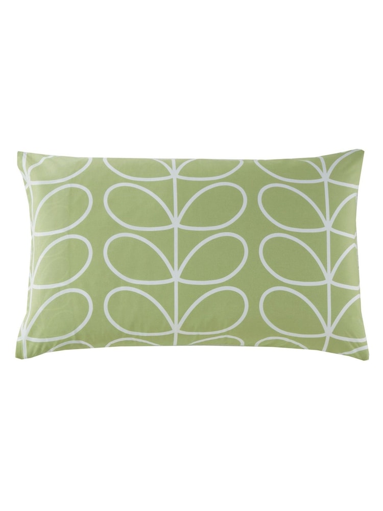 Orla Kiely Green Linear Stem Duvet Cover and Pillowcase Set - Image 5 of 5