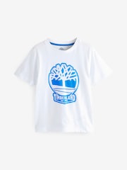 Timberland Logo White Shorts And T-Shirt Pyjamas Set - Image 2 of 3