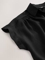 Black Short Sleeve Shirt with Linen - Image 3 of 3