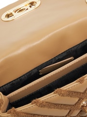 Dune London Natural Ground Small Regent Quilted Shoulder Bag - Image 5 of 5