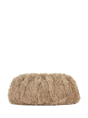 Dune London Natural Chrome Drapery Voluminous Clutch Bag - Image 3 of 5
