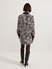 Phase Eight Black Kristel Cuff Dotty Swing Dress - Image 2 of 6