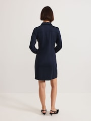 Phase Eight Blue Mini Mavery Button Through Dress - Image 2 of 7