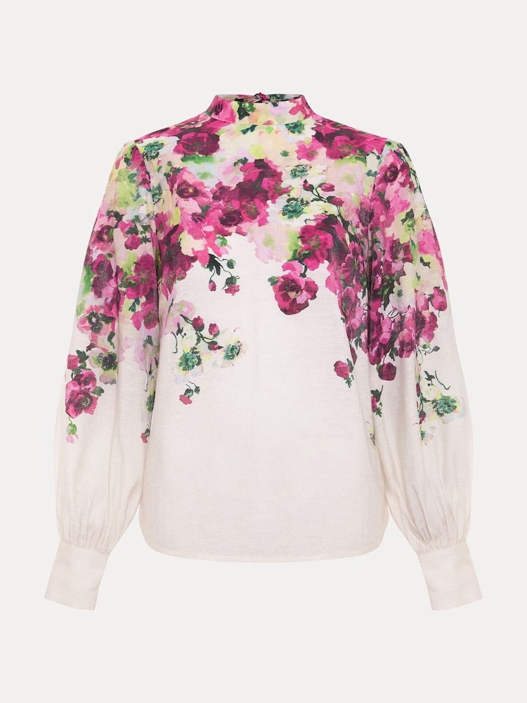 Phase Eight Black Winnie Border Floral Blouse - Image 7 of 7 Phase Eight Black Winnie Border Floral Blouse - Image 7 of 7