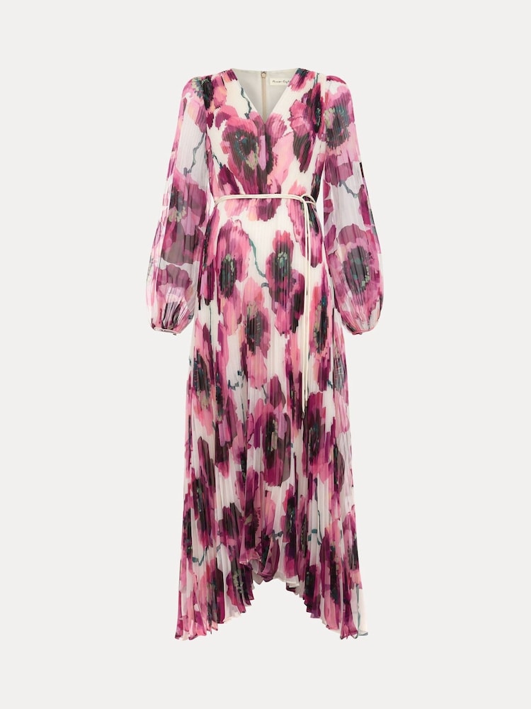 Phase Eight Pink Natalia Floral Print Maxi Dress - Image 7 of 7