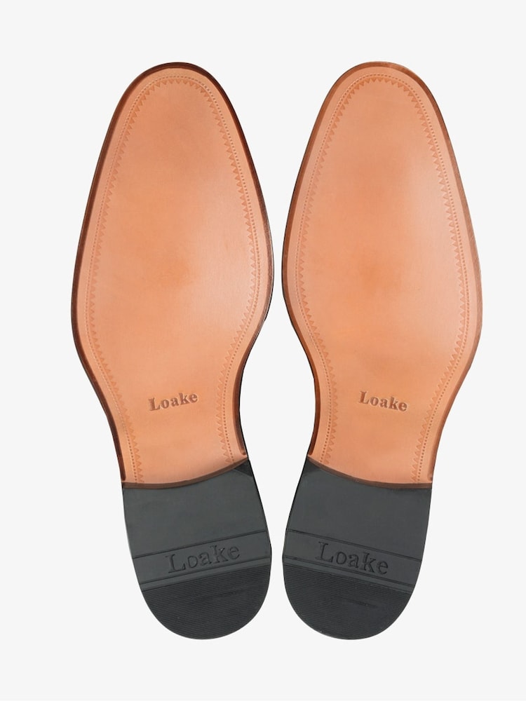 Loake Patent Leather Plain Black Derby Shoes - Image 4 of 4