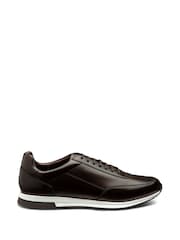 Loake Handpainted Calf Leather Brown Trainers - Image 1 of 2