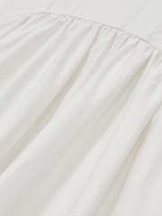 Reiss Ivory Liza 100% Cotton Corset Midi Dress - Image 6 of 6