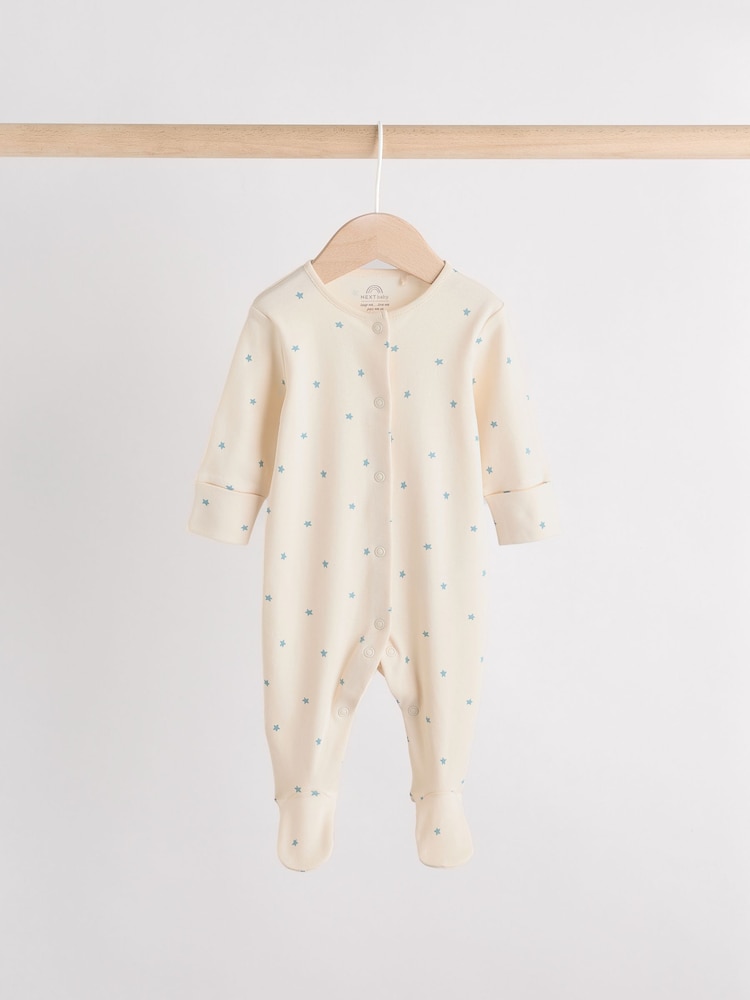Blue Baby Sleepsuit, Bodysuit, Beanie and Bib Set 4 Piece (0-12mths) - Image 2 of 17 Blue Baby Sleepsuit, Bodysuit, Beanie and Bib Set 4 Piece (0-12mths) - Image 2 of 17