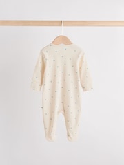 Blue Baby Sleepsuit, Bodysuit, Beanie and Bib Set 4 Piece (0-12mths) - Image 5 of 17
