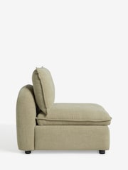 Brushed Weave Light Olive Green Crosby Modular Centre Piece Sofa - Image 10 of 15
