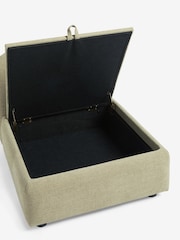 Brushed Weave Light Olive Green Crosby Modular Centre Piece Sofa - Image 14 of 15