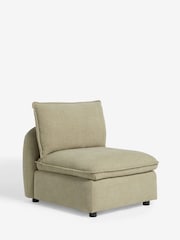 Brushed Weave Light Olive Green Crosby Modular Centre Piece Sofa - Image 9 of 15