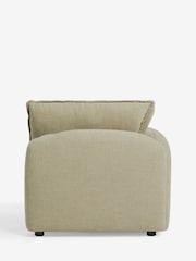 Brushed Weave Light Olive Green Crosby Modular Corner Piece Sofa - Image 13 of 16