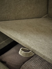 Brushed Weave Light Olive Green Crosby Modular Corner Piece Sofa - Image 8 of 16
