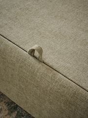 Brushed Weave Light Olive Green Crosby Modular Footstool - Image 11 of 14