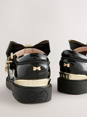 Baker by Ted Baker Girls Back to School Chunky Black Shoes with Bow - Image 3 of 6