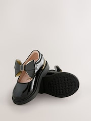 Baker by Ted Baker Girls Back to School Chunky Black Shoes with Bow - Image 6 of 6