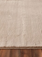Origin Rug Collection. Brown Washable Faux Fur Rug - Image 3 of 6