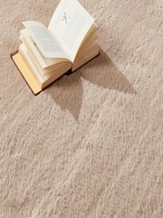 Origin Rug Collection. Brown Washable Faux Fur Rug - Image 5 of 6