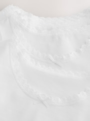 White 10 Pack Lace Trim Vest (1.5-16yrs) - Image 12 of 13