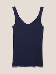 White Stuff Blue 100% Cotton Seabreeze Vest - Image 3 of 7