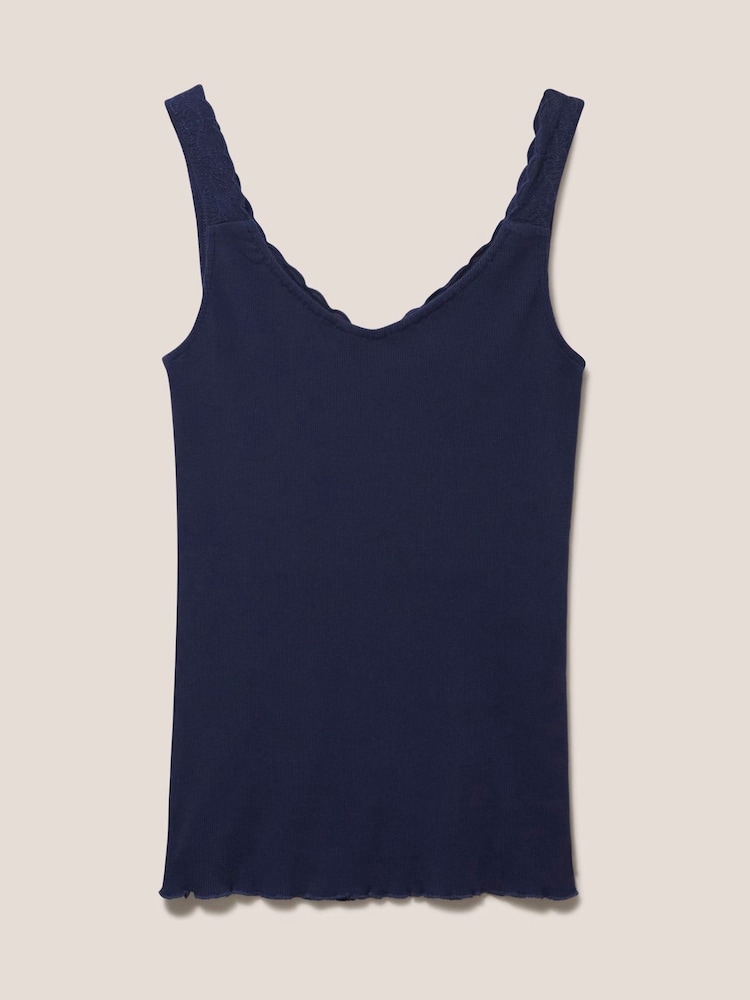 White Stuff Blue 100% Cotton Seabreeze Vest - Image 2 of 7