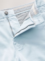 Aqua Blue Straight Fit Stretch Chinos Shorts - Image 8 of 9