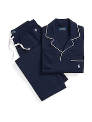 Polo Ralph Lauren Blue Cotton Interlock Shirt & Bottoms Pyjamas Set - Image 8 of 8