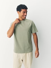 Blue/Pink/Green Regular Fit Heavyweight T-Shirts 3 Pack - Image 2 of 9