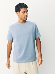 Blue/Pink/Green Regular Fit Heavyweight T-Shirts 3 Pack - Image 3 of 9