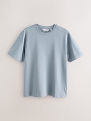 Blue/Pink/Green Regular Fit Heavyweight T-Shirts 3 Pack - Image 6 of 9