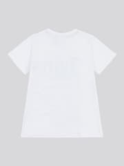 Juicy Couture White Girls Fitted Diamante 100% Cotton T-Shirt - Image 6 of 7