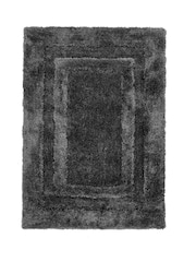 Origin Rug Collection. Black Frame Shaggy Pile Rug - Image 4 of 5
