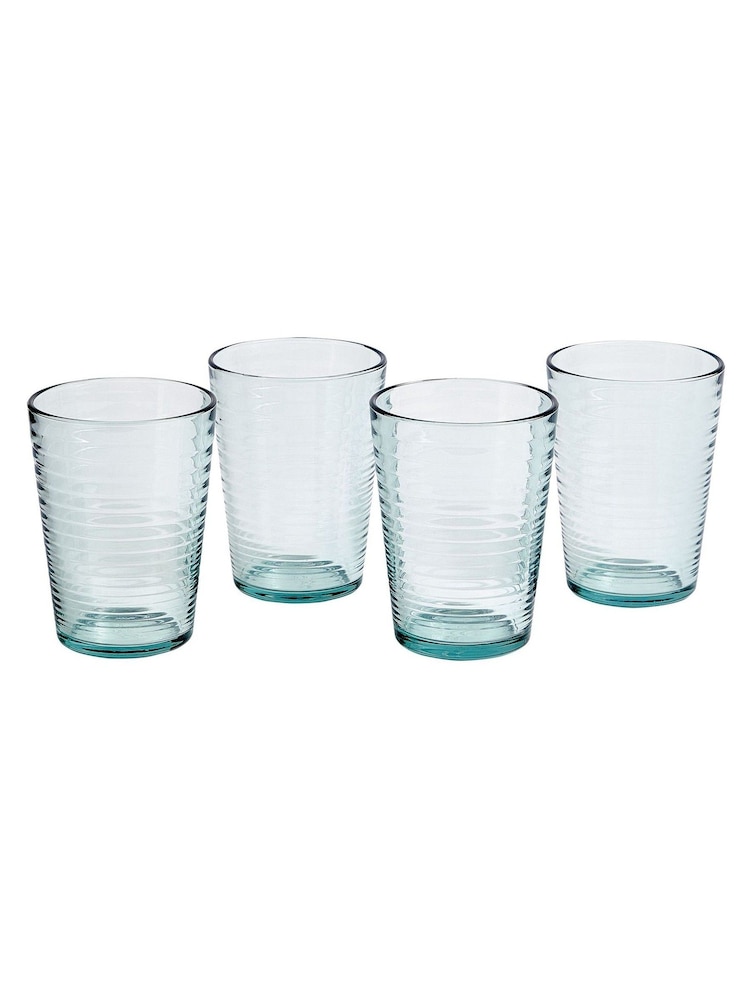 Royal Doulton Set of 4 Blue Maze Hiball Glasses - Image 1 of 5