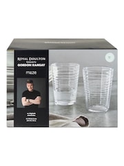Royal Doulton Set of 4 Blue Maze Hiball Glasses - Image 2 of 5