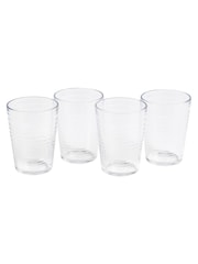 Royal Doulton Set of 4 Clear Maze Hiball Glasses - Image 1 of 5