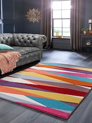 Origin Rug Collection. Orange Shard Brights Wool Rug - Image 1 of 5