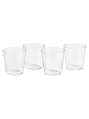 Royal Doulton Set of 4 Clear Maze Tumbler Glasses - Image 1 of 5