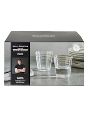 Royal Doulton Set of 4 Clear Maze Tumbler Glasses - Image 2 of 5