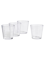 Royal Doulton Set of 4 Clear Maze Tumbler Glasses - Image 3 of 5