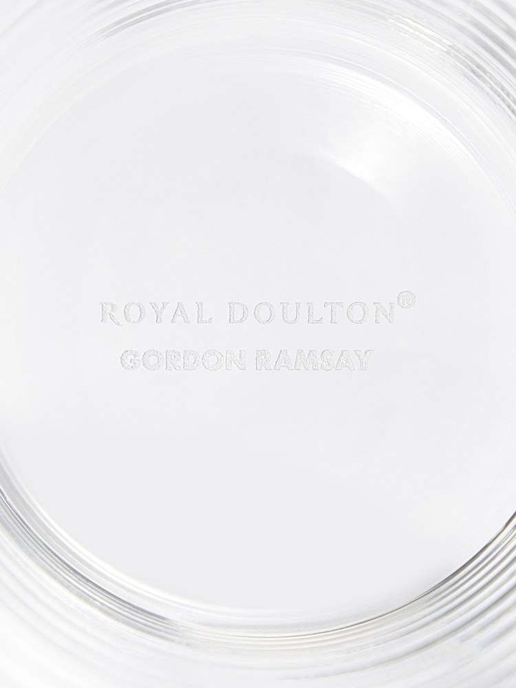 Royal Doulton Set of 4 Clear Maze Tumbler Glasses - Image 5 of 5