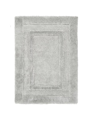 Origin Rug Collection. Silver Frame Shaggy Pile Rug - Image 2 of 5