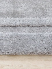 Origin Rug Collection. Silver Frame Shaggy Pile Rug - Image 3 of 5
